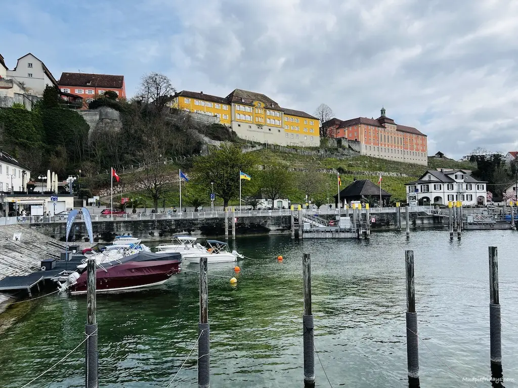 The parliamentary buildings overlooking the bodensee