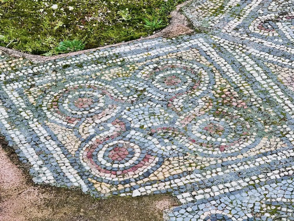Mosaics on the floor of Hardrian's library
