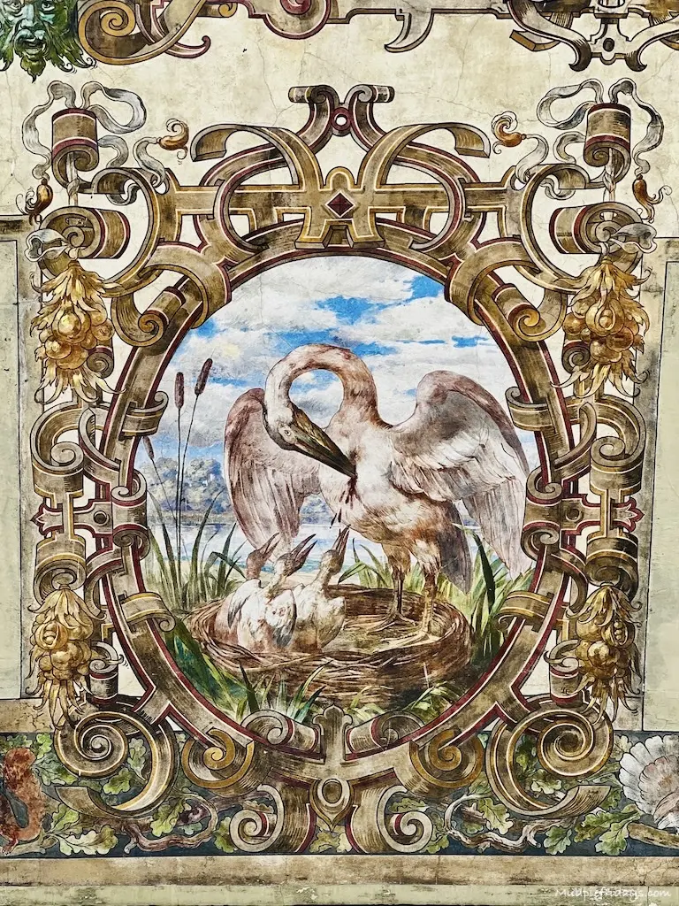Painted mural on one of the houses