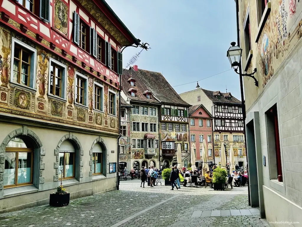 The old town of Stein am Rhein in Switzerland