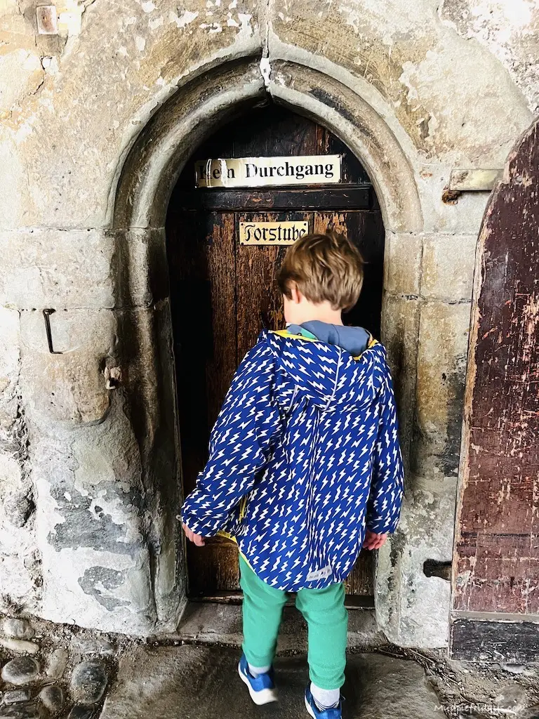One of the small doors at the entrance way