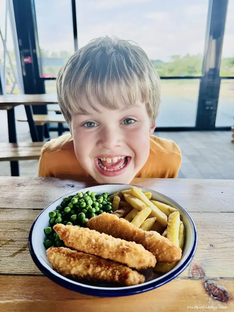 Harry with the kids meal