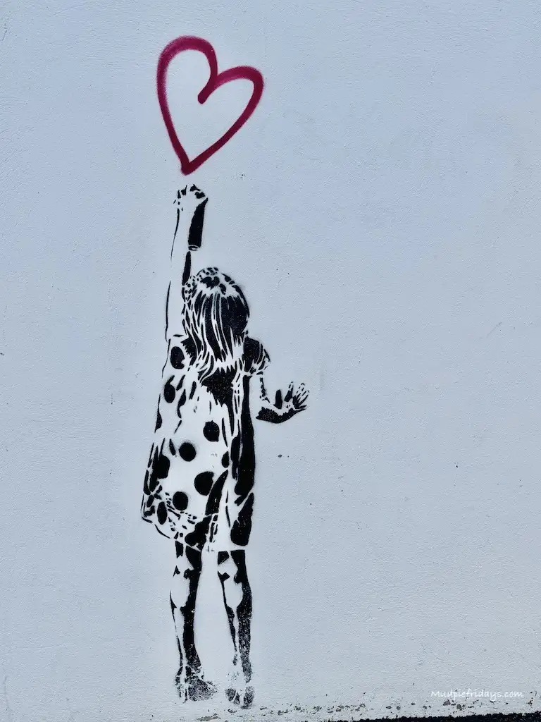 Some street art that was on the end of the harbour wall