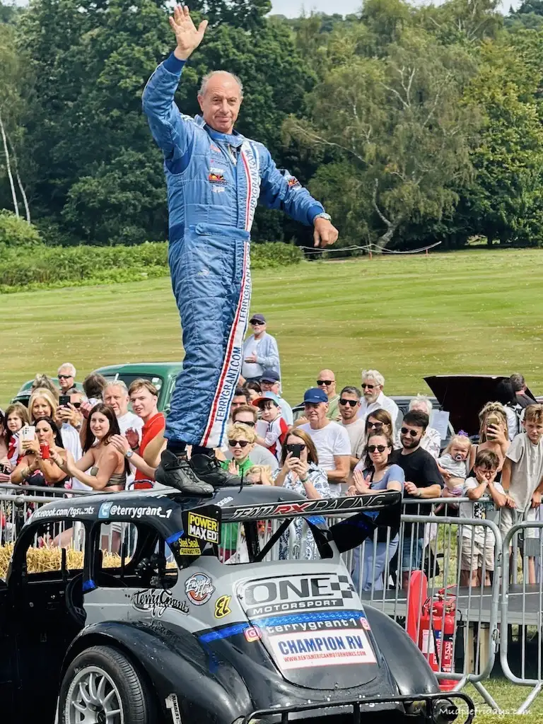 Terry Grant Stunt Man appearing at Leeds Castle Motors by the Moat