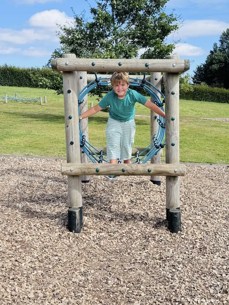 Harry on the assault course