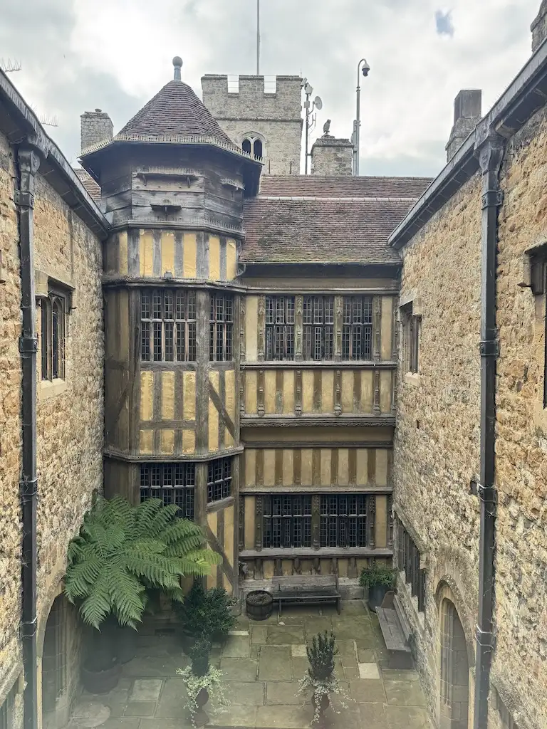Courtyard inside Leeds Castle