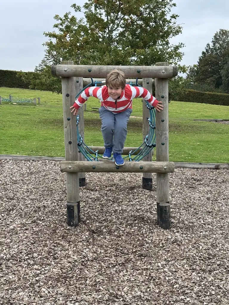 Harry on the assault course